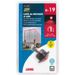 FEU A LED ENCASTRABLE ROUGE 12/24V