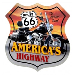 STICKER 3D PM ROUTE 66 AMERICA'S HIGHWAY