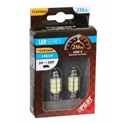 AMPOULES X2 NAVETTE 24/30V 11X41MM 12SMD