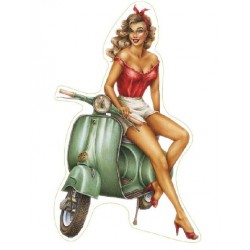 STICKER 3D PM PIN-UP SCOOTER