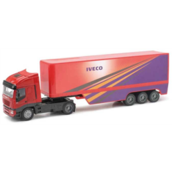 CAMION IVECO STRALIS ELECTROPLATED CONTENEUR 1/32