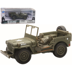 JEEP WILLYS DIE CAST MILITARY MISSION 1/32