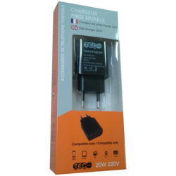 PRISE 220V SORTIE USB / TYPE C 20W TEC