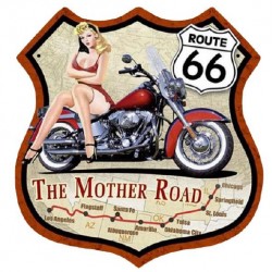 STICKER 3D PM ROUTE 66 THE MOTHER ROAD