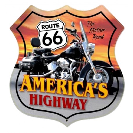 STICKER 3D PM ROUTE 66 AMERICA'S HIGHWAY