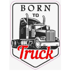 STICKER 3D PM CAMION BORN TO TRUCK 2