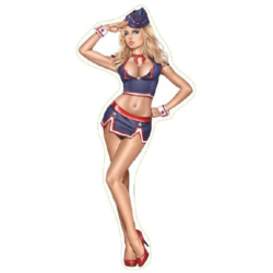 STICKER 3D PM PIN-UP MILITAIRE AMERICAINE