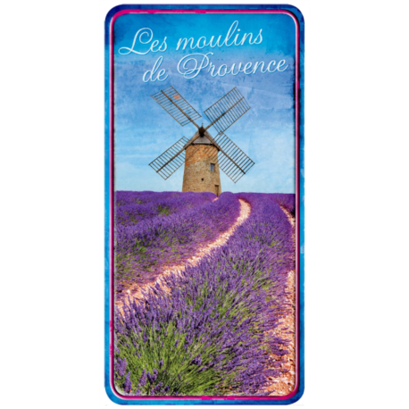 PLAQUE VINTAGE GM LES MOULINS DE PROVENCE 10X20CM