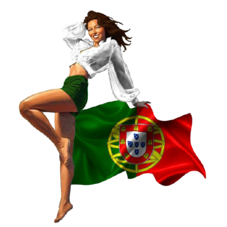 STICKER 3D GM PIN-UP DRAPEAU PORTUGAL