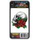 STICK PHONE 3D TETE DE MORT + ROSE