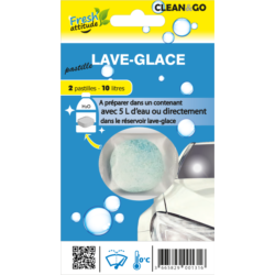 LOT DE 2 PASTILLES LAVE-GLACE CLEAN&GO