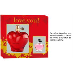 COFFRET EAU DE PARFUM LOVE YOU RED REAL TIME WOMAN