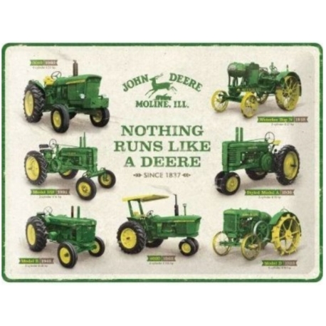 ENSEIGNE METAL 30x40 JOHN DEERE CHART