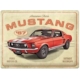 ENSEIGNE METAL 30x40 FORD MUSTANG GT 1967 RED