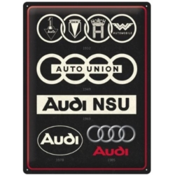 ENSEIGNE METAL 30x40 AUDI LOGO EVOLUTION