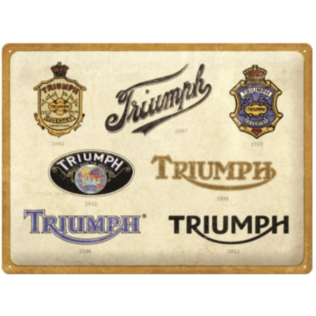 ENSEIGNE METAL 30x40 TRIUMPH LOGO EVOLUTION