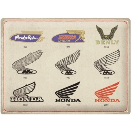 ENSEIGNE METAL 30x40 HONDA MC LOGO EVOLUTION