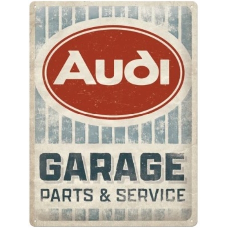 ENSEIGNE METAL 30x40 AUDI GARAGE