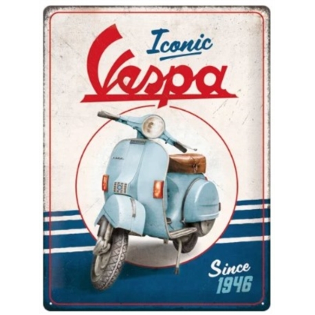 ENSEIGNE METAL 30x40 VESPA ICONIC SINCE 1946