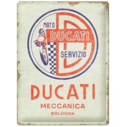 ENSEIGNE METAL 30x40 DUCATI MOTO SERVIZIO MECCANICA