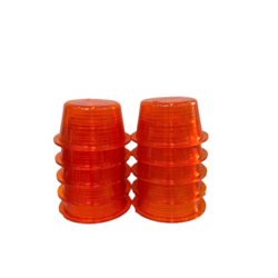 LENTILLE SIMPLE POUR SUPPORT FEUX DE POSITION ORANGE x 10