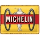 ENSEIGNE METAL 15x20 MICHELIN TYRES BIBENDUM YELLOW