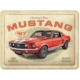 ENSEIGNE METAL 15x20 FORD MUSTANG GT 1967 RED