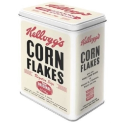 BOITE DE CONSERVATION EN METAL 3L KELLOGGS CORNFLAKES 3D