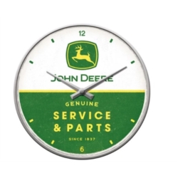 HORLOGE MURALE JOHN DEERE SERVICE ET PARTS 31cm - Pile AA non incluse