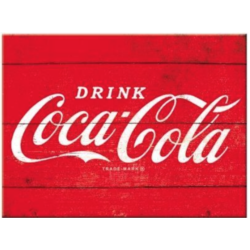 AIMANT METAL COCA COLA LOGO RED