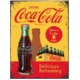 AIMANT METAL COCA COLA IN BOTTLES YELLOW 6x8cm