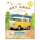 AIMANT METAL VW BULLI LETS GET AWAY 6x8cm