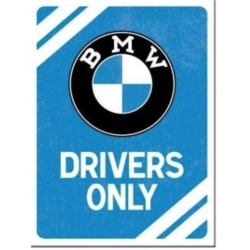 AIMANT METAL BMW DRIVERS ONLY 6x8cm