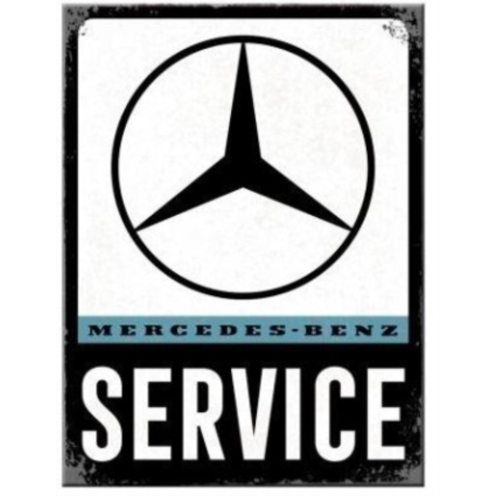 AIMANT METAL MERCEDES SERVICE 6x8cm