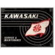 AIMANT METAL KAWASAKI TANK LOGO 6x8cm