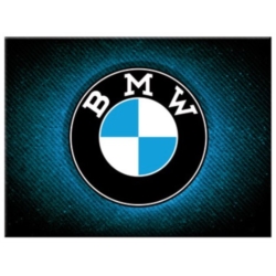 AIMANT METAL BMW LOGO BLUE SHINE 6x8cm