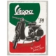 AIMANT METAL VESPA THE ITALIAN CLASSIC 6x8cm