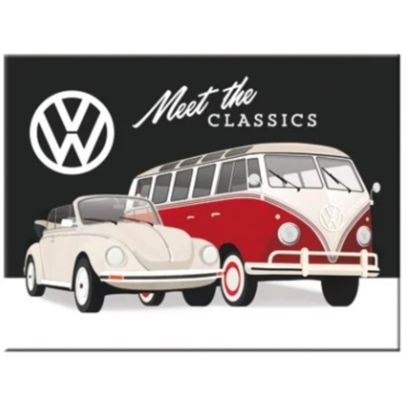 AIMANT METAL VW MEET THE CLASSICS 6x8cm