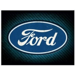 AIMANT METAL FORD LOGO BLUE SHINE 6x8cm