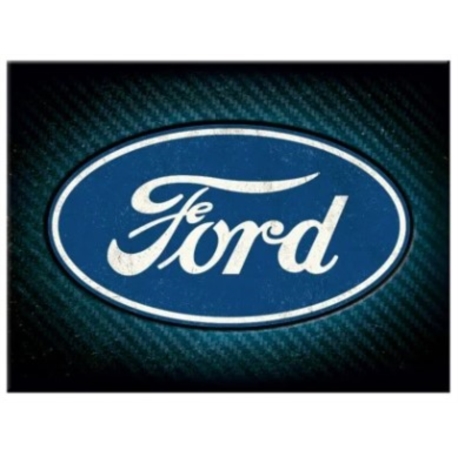 AIMANT METAL FORD LOGO BLUE SHINE 6x8cm