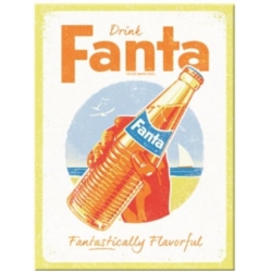 AIMANT METAL FANTA BOTTLE BEACH 6x8cm