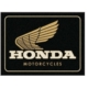 AIMANT METAL HONDA MC MOTOCYCLES GOLD 6x8cm