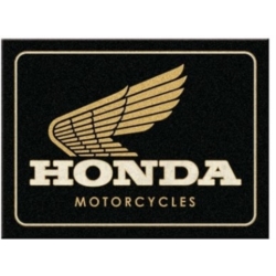 AIMANT METAL HONDA MC MOTOCYCLES GOLD 6x8cm