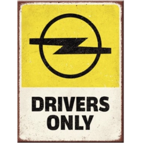 AIMANT METAL OPEL DRIVERS ONLY 6x8cm