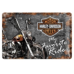 ENSEIGNE METAL 20x30 HARLEY DAVIDSON