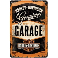 ENSEIGNE METAL 20x30 HARLEY GARAGE