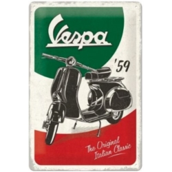 ENSEIGNE METAL 20x30 VESPA ITALIAN CLASSIC