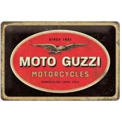 ENSEIGNE METAL 20x30 MOTO GUZZI LOGO