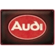 ENSEIGNE METAL 20x30 AUDI LOGO RED SHINE