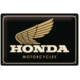 ENSEIGNE METAL 20x30 HONDA MC MOTORCYCLES GOLD